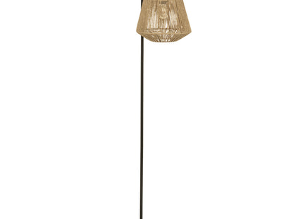 Velador de pie "Jily" de metal y cuerda beige A150cm - 182481
