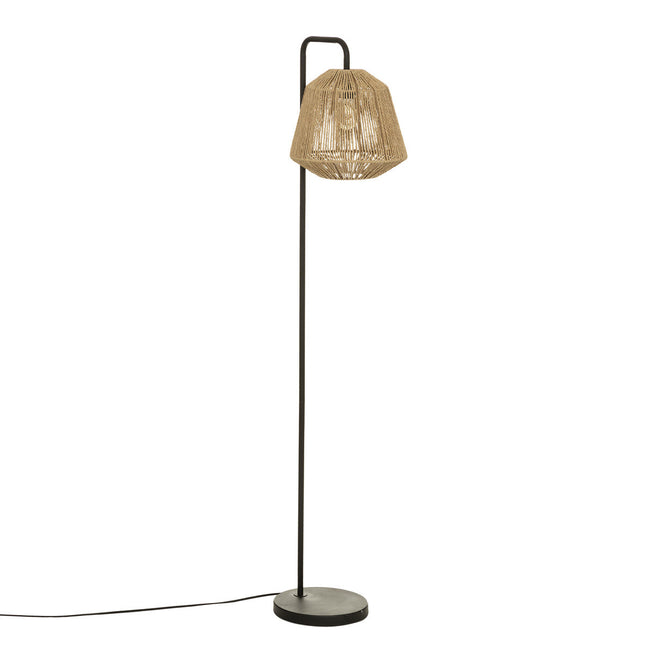 Velador de pie "Jily" de metal y cuerda beige A150cm - 182481