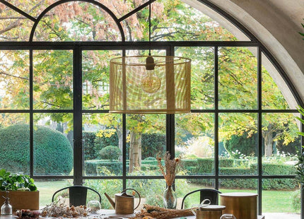 Lámpara suspendida "Loft" en metal dorado D38 - 182507