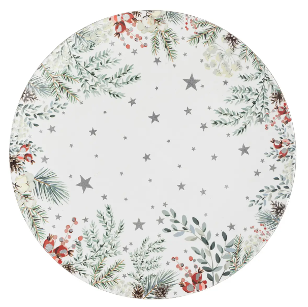 Plato de presentación decorativo "Rama de árboles" D33cm - 183353