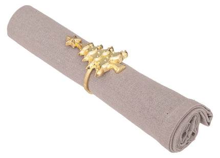 Porta servilleta "Árbol" dorado x2  - 183356