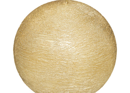 Vela bola Oro cepillado D10cm - 183391OR