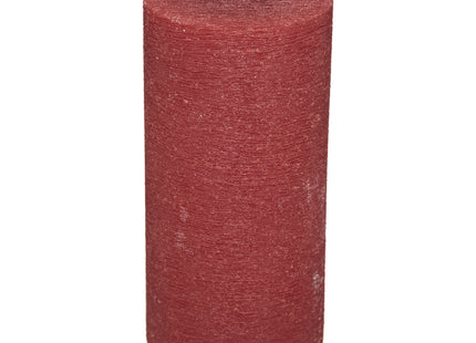 Vela Cilindro Rojo cepillado 7x14cm - 183392RG