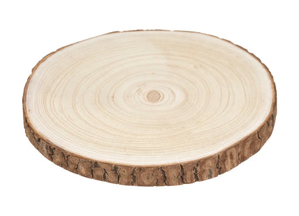 Plato de presentación D28-30cm en madera - 183459