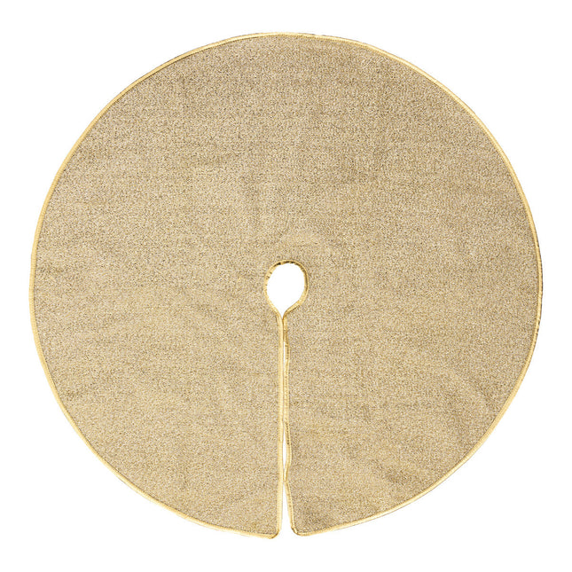 Alfombra para base de abeto dorado y brillante D90cm - 183778