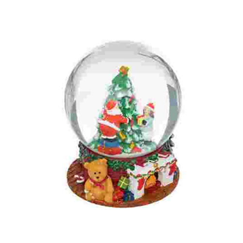 Bola de nieve "Santa y niña" D12cm - 183807