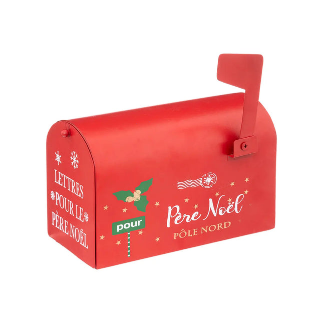 Buzón de metal rojo 20x10cm - 183821