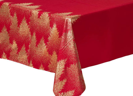Mantel navideño "Colorama de Noël" con estampado de abetos, 140x360 cm - 183855