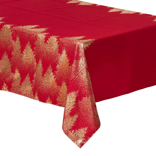 Mantel navideño "Colorama de Noël" con estampado de abetos, 140x360 cm - 183855