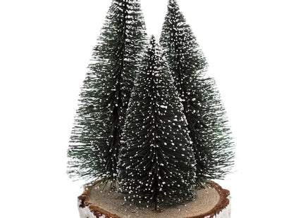 Mesa de abeto x 3 Tronco verde Altura 20 cm - 183910