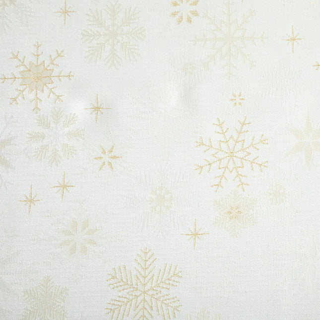 Mantel navideño "Polar Breath" estampado copo de nieve 140x240cm - 183918