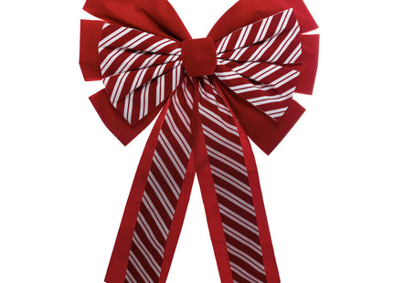 Lazo rayas rojas y blancas 60cm - 184110