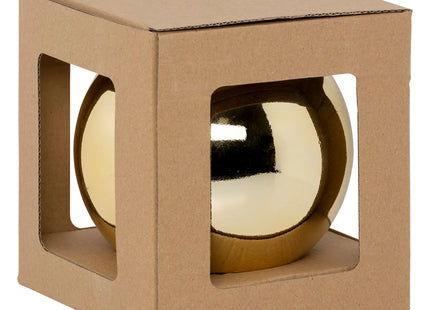 Bola navideña "Maxi" cristal dorado D15cm - 184159