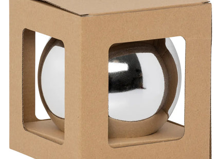 Bola navideña "Maxi" cristal plateado D15cm - 184160