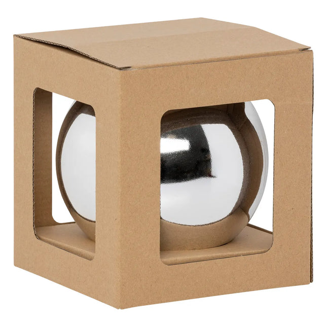 Bola navideña "Maxi" cristal plateado D15cm - 184160