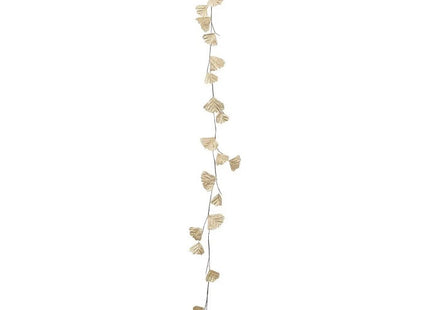 Deco navideña  hojas de ginko doradas A180cm - 184182