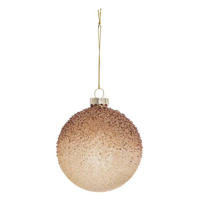 Bola navideña "Tie Dye" de vidrio 8cm - 184474