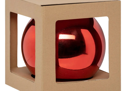 Bola navideña «Navidad Colorama» plástico rojo D25cm - 184604