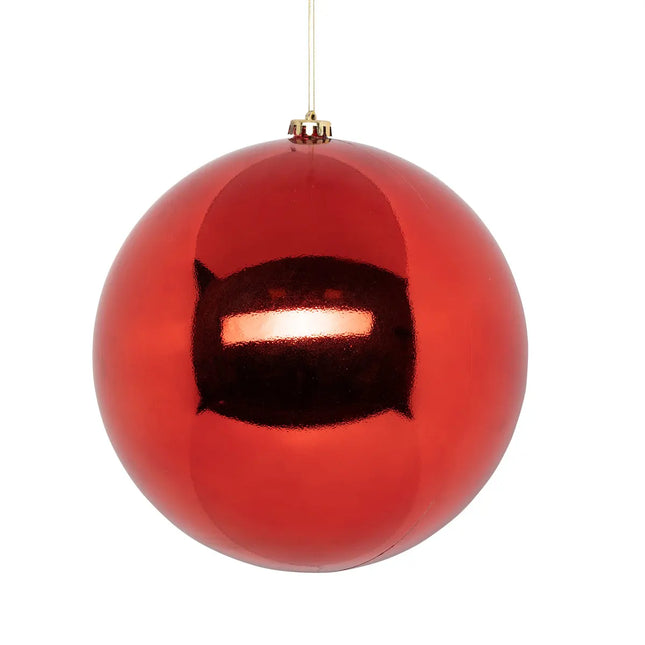 Bola navideña «Navidad Colorama» plástico rojo D25cm - 184604