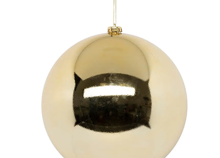 Bola navideña «Navidad Colorama» plástico dorado D25cm - 184605