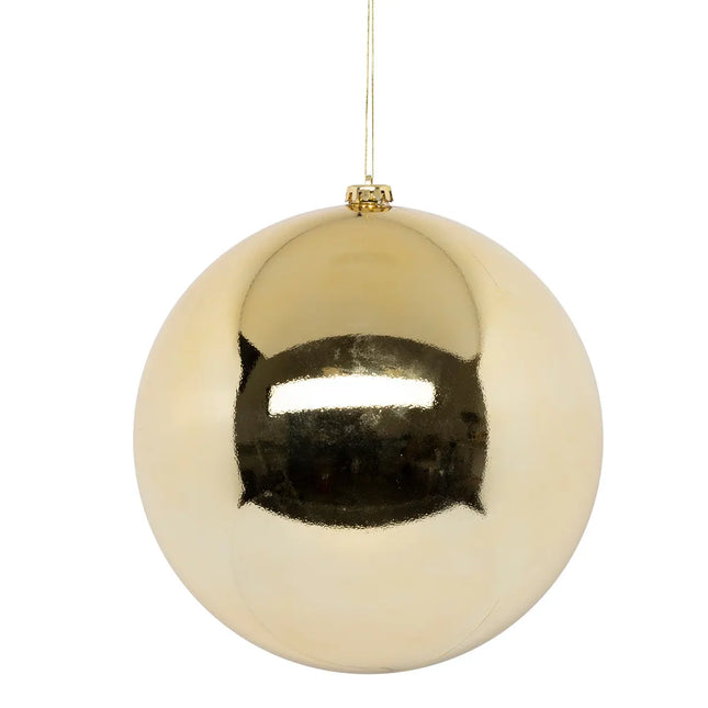Bola navideña «Navidad Colorama» plástico dorado D25cm - 184605