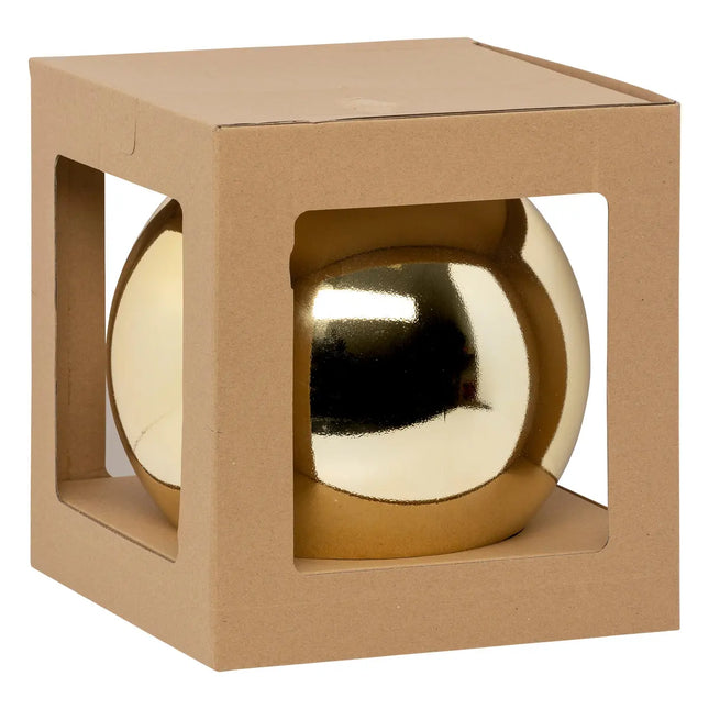 Bola navideña «Navidad Colorama» plástico dorado D25cm - 184605