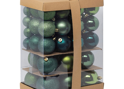 Kit navideño de 60 piezas verde oliva - 184608