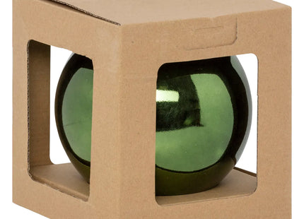 Bola navideña "Maxi" verde oliva D15cm - 184612