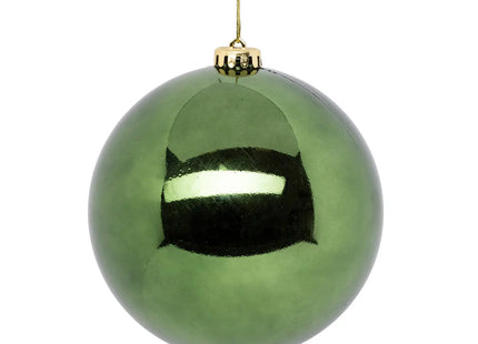 Bola navideña "Maxi" verde oliva D15cm - 184612