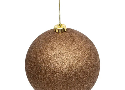 Bola navideña "Maxi" bronce D15cm brillante - 184614P