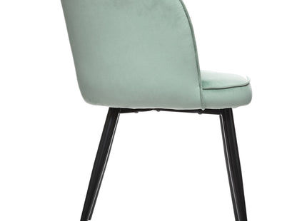 Sillón de terciopelo "Isora" verde celadon - 184900B