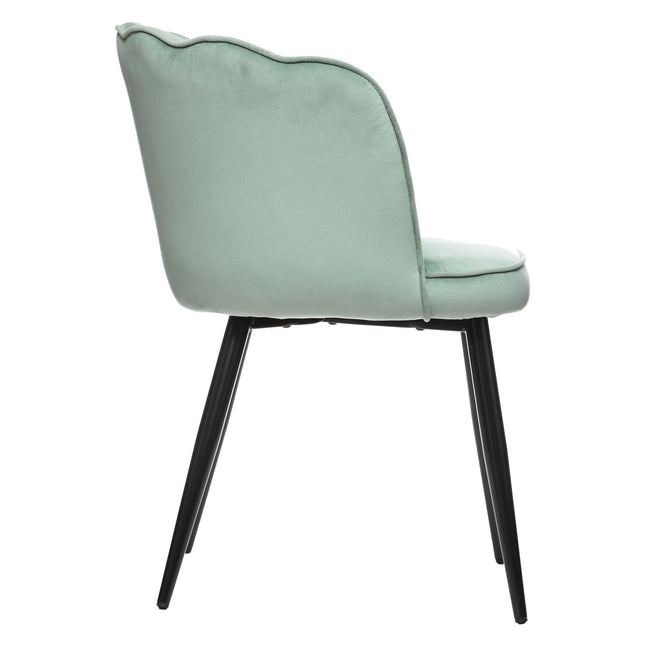 Sillón de terciopelo "Isora" verde celadon - 184900B