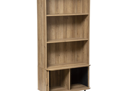 Biblioteca "Colva" 2 puertas de madera y patas de acero - 184926