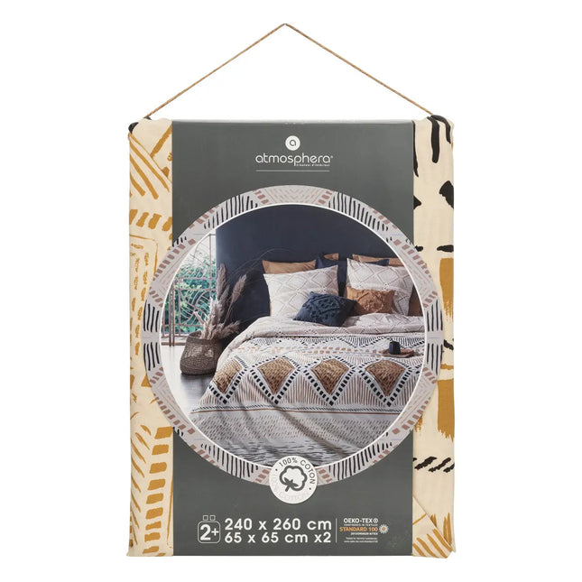 Juego de cama "Rayas Kilim" de algodón  240x260cm - 185221