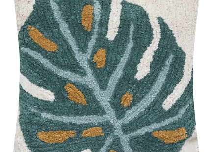 Almohada desenfundable cóctel "Palm" de algodón capitoné 45x45cm - 185280