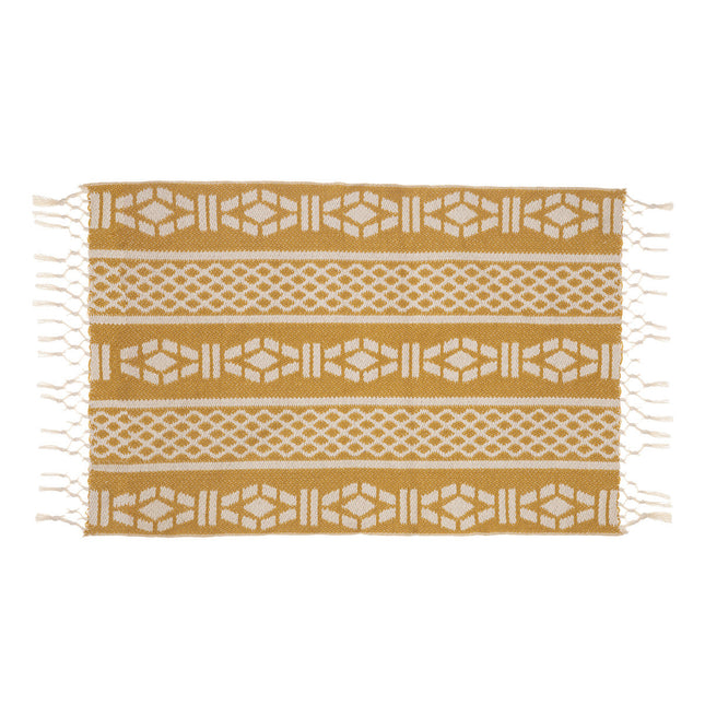 Alfombra decorativa "Trópicos del sur" en jacquard de algodón 60x90cm - 185288