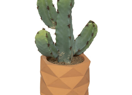 Cactus Artificial en Maceta de Cerámica A24cm - 185452