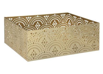 Caja "Artifice" de metal dorado G - 185602