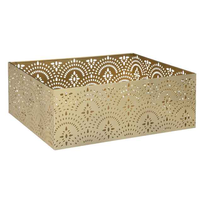 Caja "Artifice" de metal dorado G - 185602