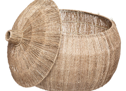 Cesta redonda "Balaya" de yute PM - 185678A