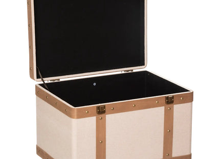 Baúl "Norah" M de madera L44cm - 185696A