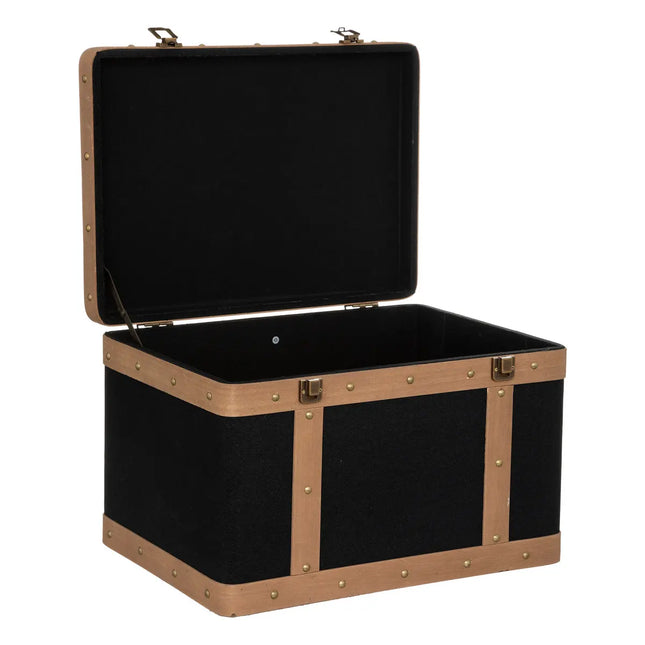 Baúl "Norah" M de madera L44cm - 185696B