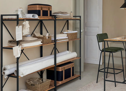 Baúl "Norah" M de madera L44cm - 185696B