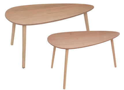 Mesas nido "Mileo" de pino L88/98cm - 185717