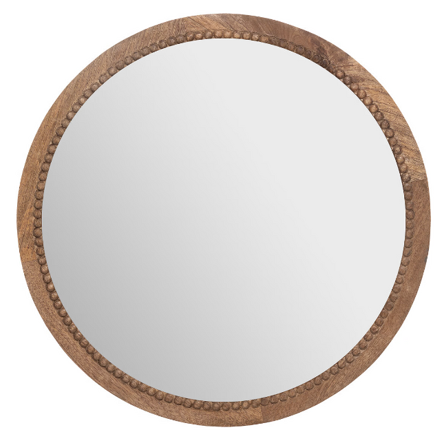 Espejo "Carmen" de madera de mango D58cm - 185818