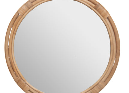 Espejo de pared de mimbre "Farah" D60 - 185839