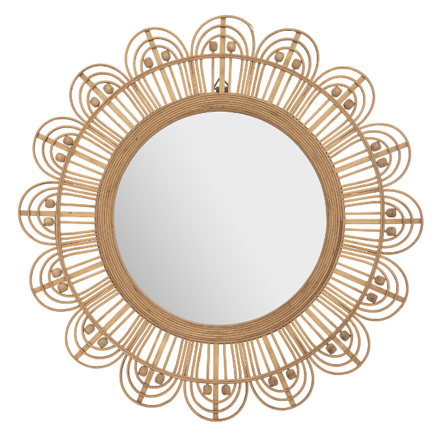 Espejo "Tara" de bambú D68cm - 185840