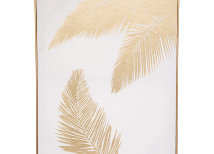 Cuadro de pared "Hojas doradas" impreso y enmarcado 50x70 - 185913