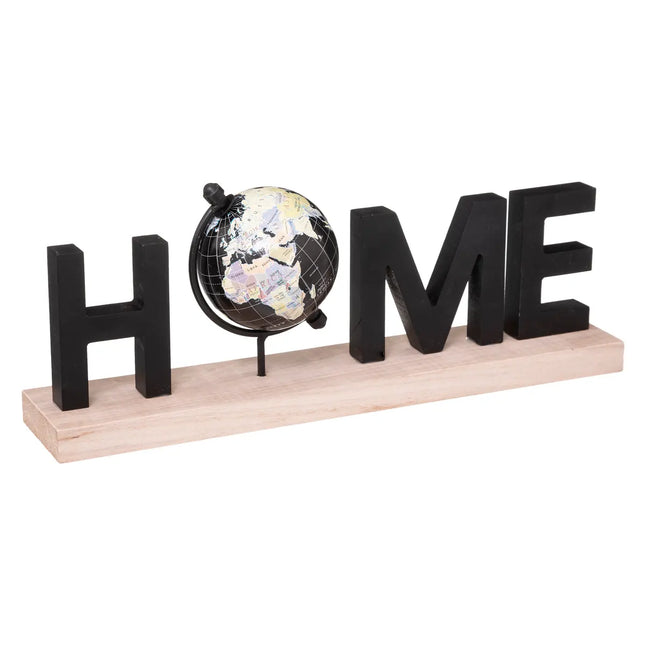 Palabra decorativa "Home" en negro para colocar sobre una superficie de A13,5cm - 185967