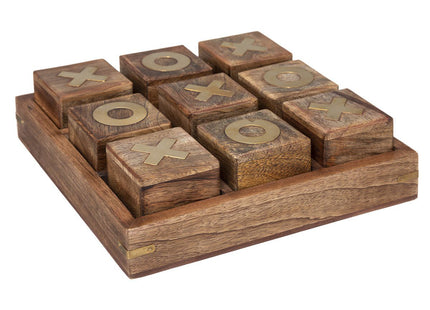 Juego de cruces y ceros de madera 23x23cm - 185971